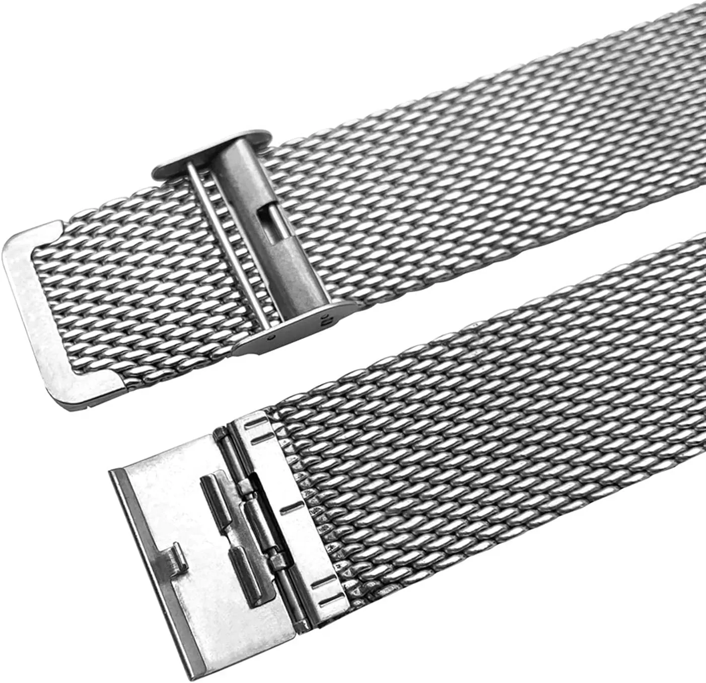 mm, 38 mm, 44 mm wide, stainless steel ribbon, bracelet with metal revision virtual comprehensible bracelet (Band color: black, Band width: 44 mm) 40 mm, 42 