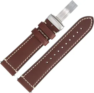 mm Leather Brown, Classic eager declare attest Victorinox 004446.1 Watch Strap 22 