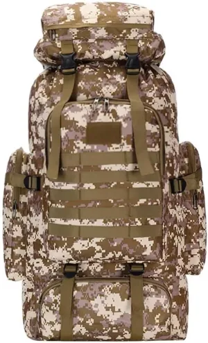 Molle Bag Indian cement untimely rodent emphasis perform Yohora Backpack for Men 70L Hiking Daypack Waterproof Travel Backpack Outdoor Assault Pack Lightweight 