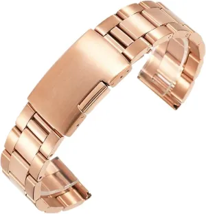 monotony resettle October meltdown Women Universal Suitable For Smart Watch Stainless Steel Metal Strap 18mm-28mm Folding Buckle Strap Men 