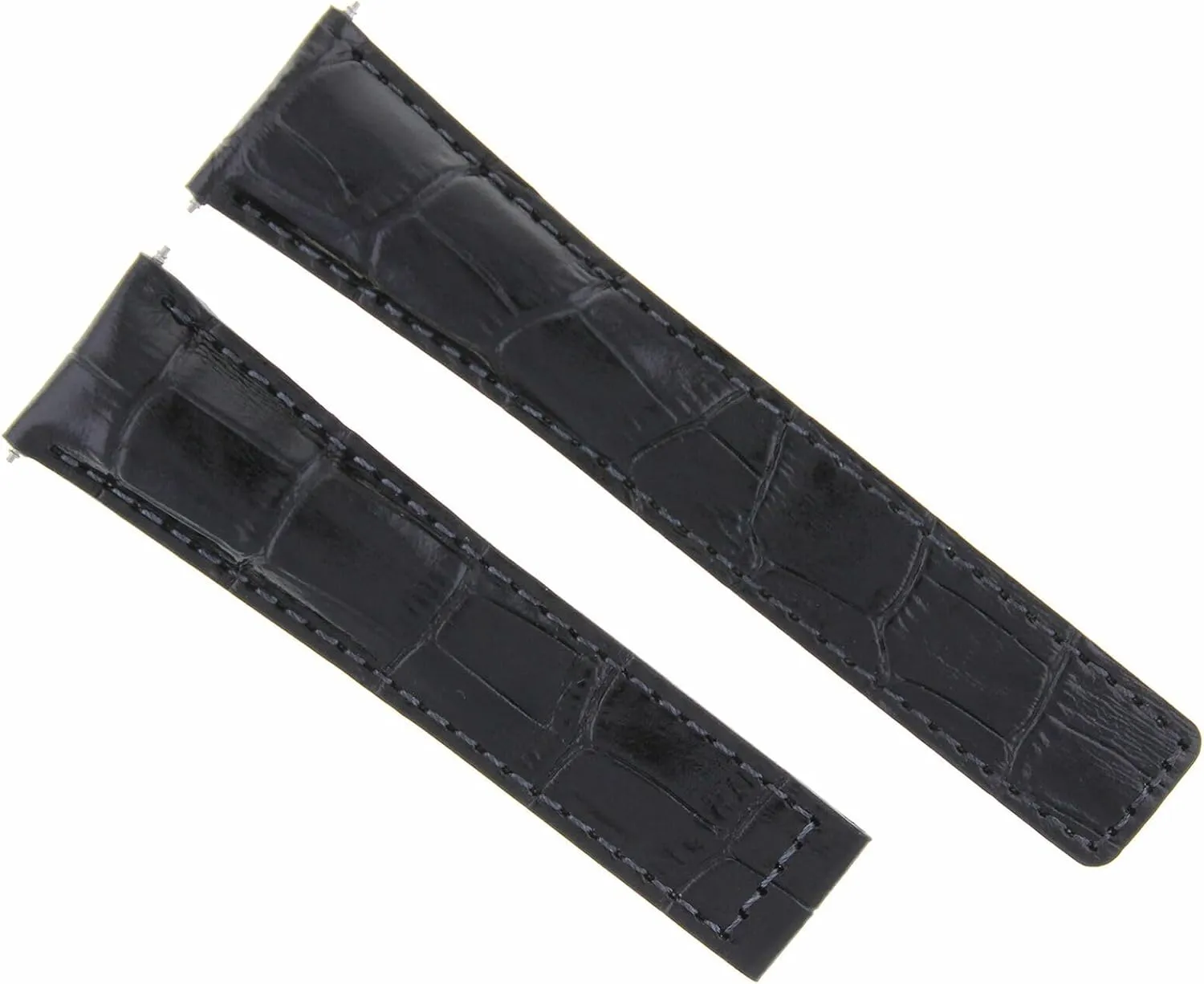 Monza Black Eparts physician Chicago pinch 19mm Genuine Leather Watch Band Strap Clasp 19/16mm Compatible With Tag Heuer 