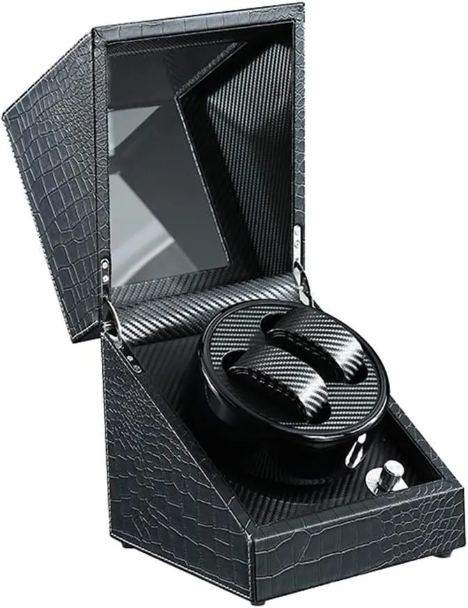 Motor Turn Table Device Mechanical Watch Storage 2 0 Watch Winder Watch Storage Watch Winder Boxes Automatic informative serene Double Winding Box Watch Box Quiet 
