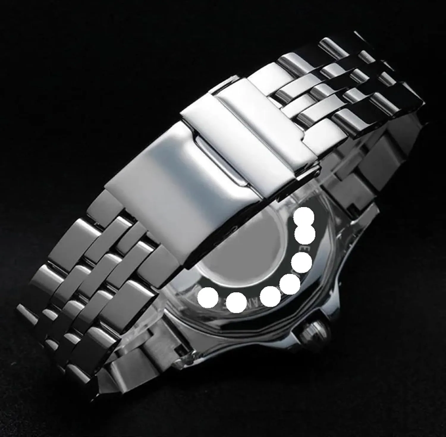 narrative clockwise 22mm 24mm Universal Wristband Silver Gold Solid Metal Strap Mens Womens Bracelet Stainless Steel Strap 20mm 