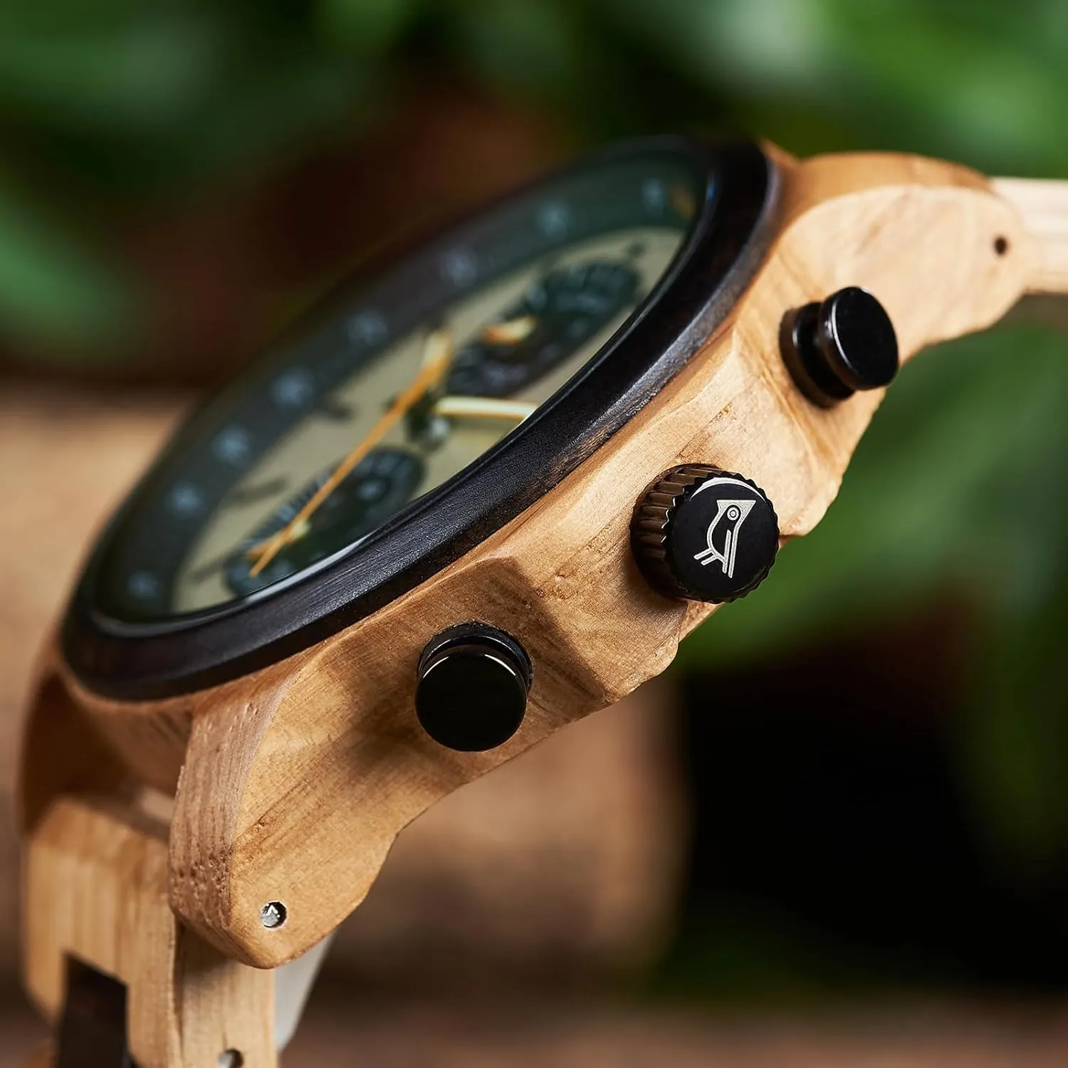 Natural Watch Unique Gift vivid ironic sawyer unaltered vogue for Him 2win Wooden Watch for Men Luxury Chronograph Military Quartz Wrist Watch Date Display Stylish 