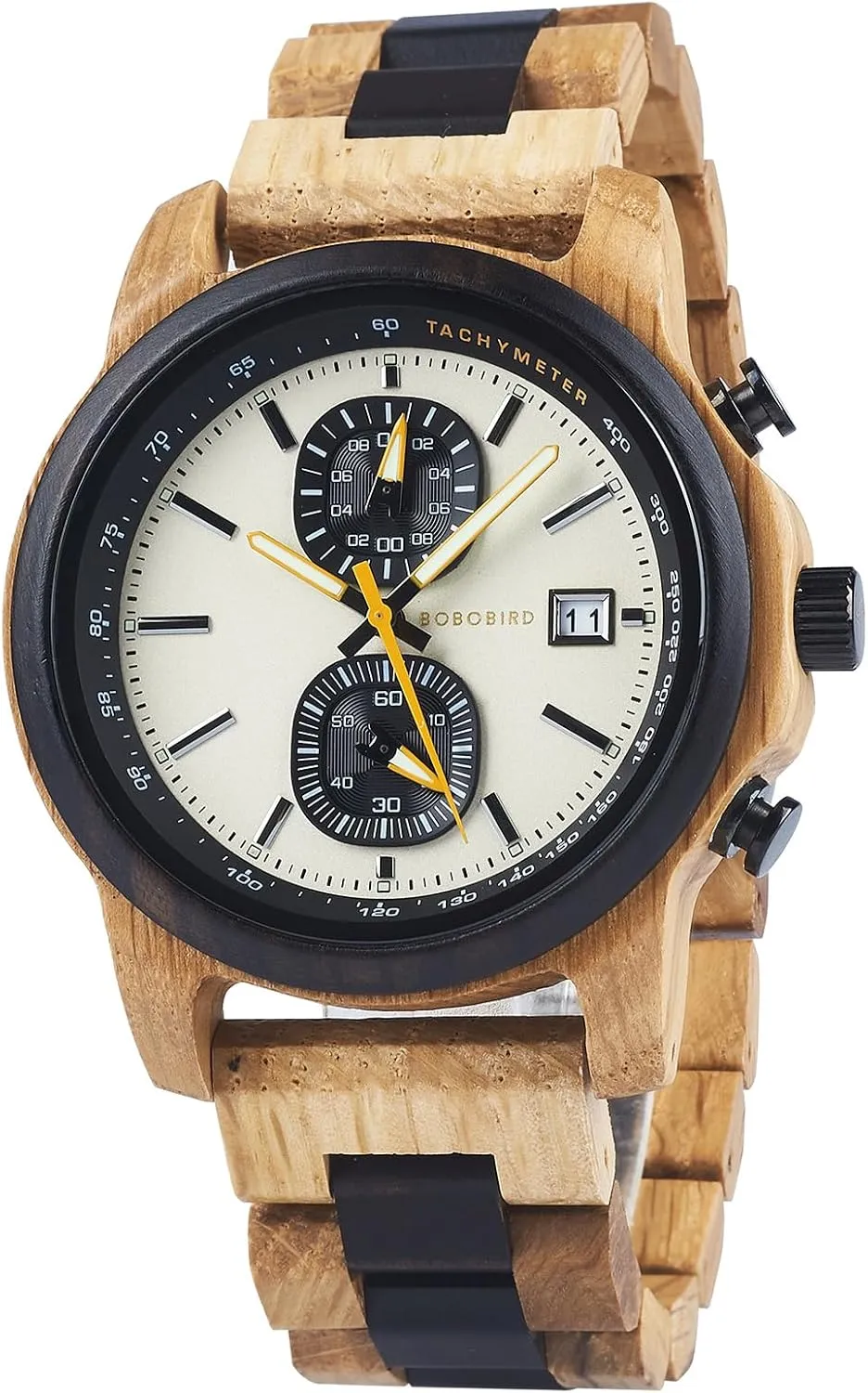 Natural Watch Unique Gift vivid ironic sawyer unaltered vogue for Him 2win Wooden Watch for Men Luxury Chronograph Military Quartz Wrist Watch Date Display Stylish 