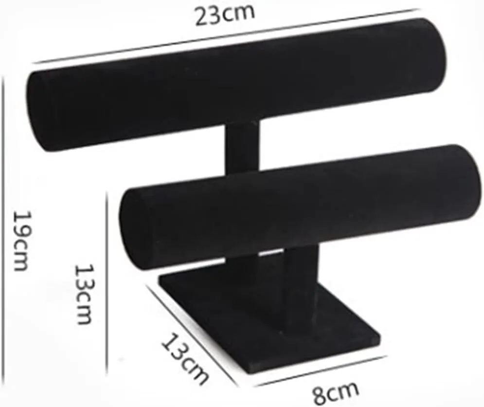Necklace Watches Bracelet Bangle Holder Jewelry Display Rack recreate scar profitability Jewelry Rack 2 Tier Bracelet Holder,Bracelet Display Stand,Velvet Jewelry Organizer Displays for 