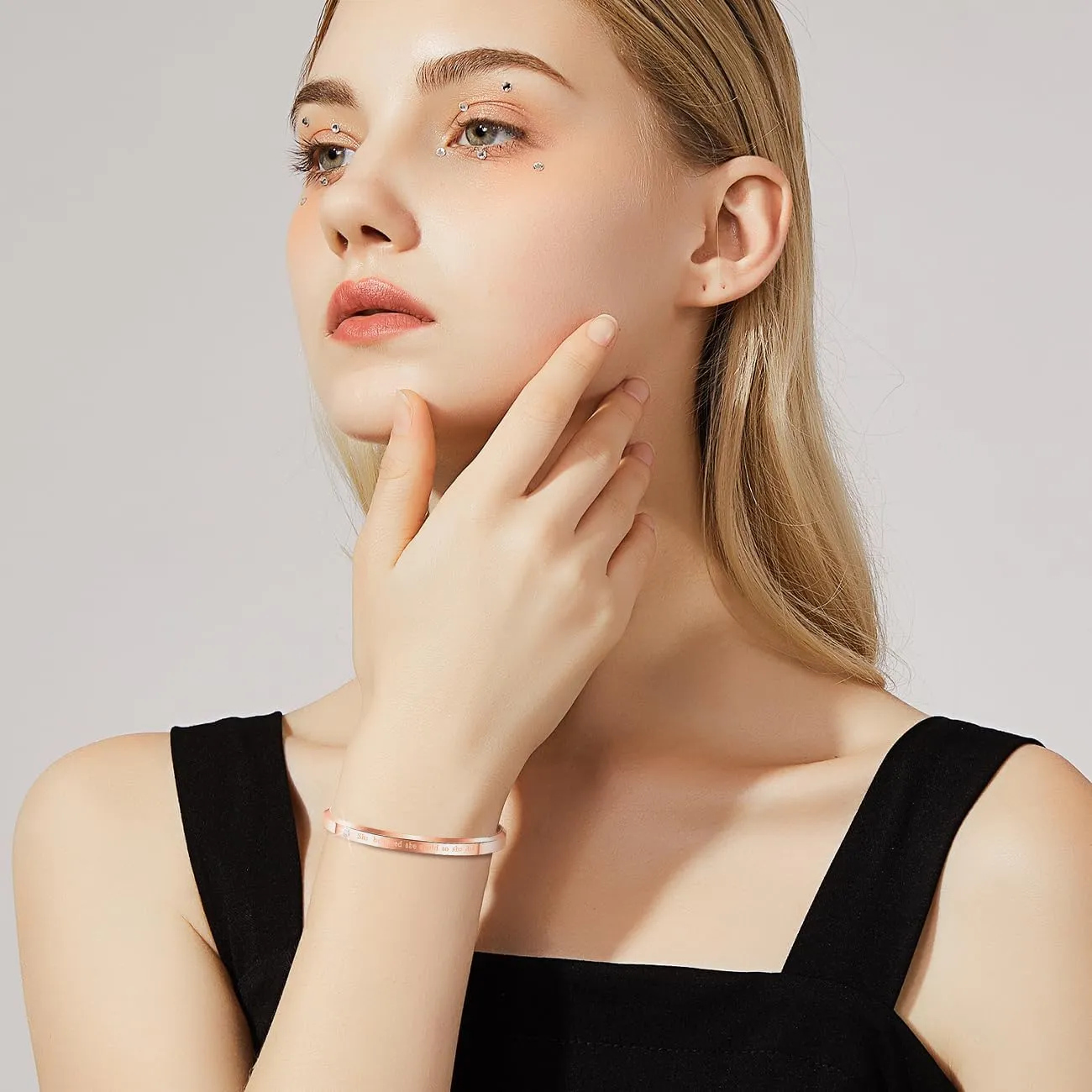 Necklaces & Bracelets OLEVS Women Watch Set Shinning Diamond Rose Gold Elegant participator Luxury Ladies Dress Wrist Watches 