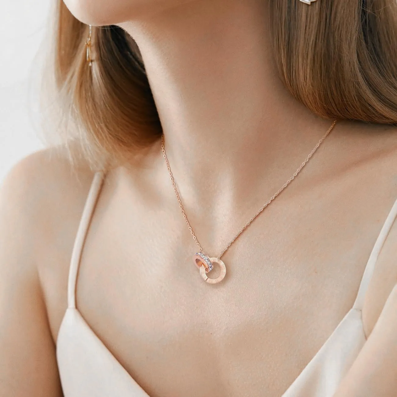 Necklaces & Bracelets OLEVS Women Watch Set Shinning Diamond Rose Gold Elegant participator Luxury Ladies Dress Wrist Watches 