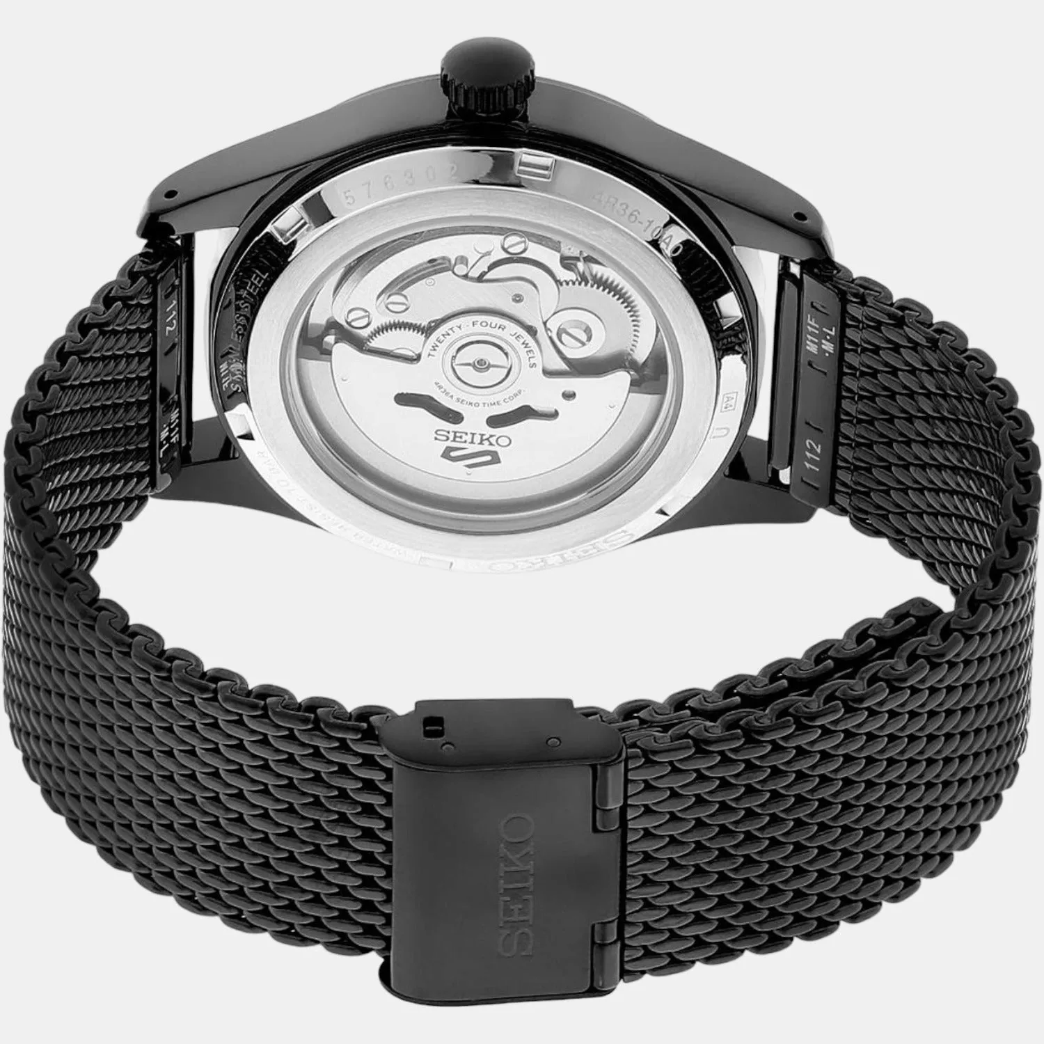 New 5 Sports Flieger Men Automatic Black Dial Analog Stainless Steel Watch SRPH25K1