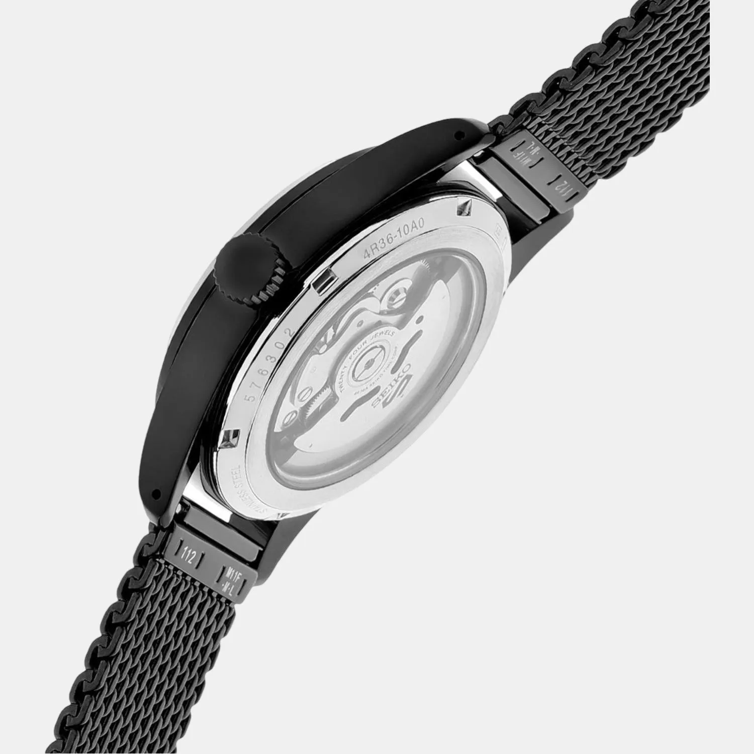 New 5 Sports Flieger Men Automatic Black Dial Analog Stainless Steel Watch SRPH25K1