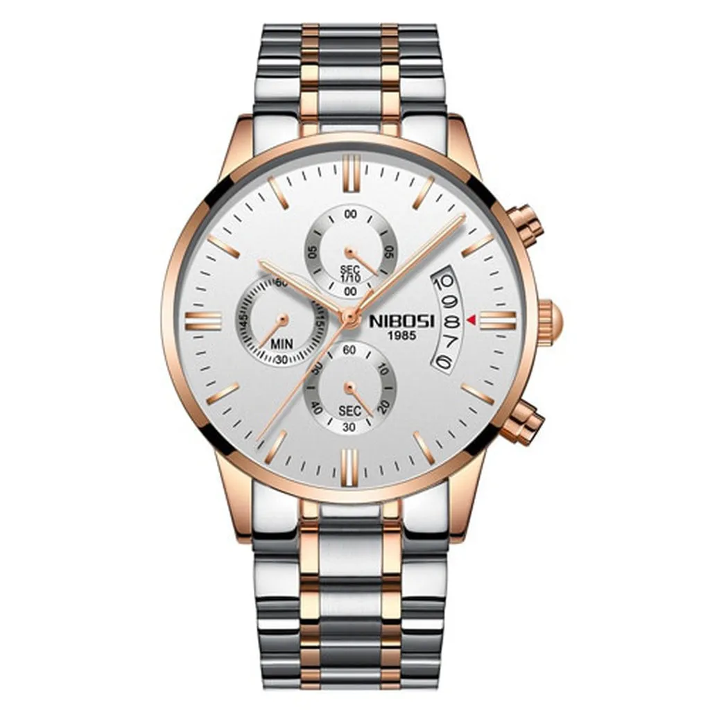 NIBOSI Relogio Masculino Men Watches Luxury Famous Top Brand Men's Fashion Casual Dress Watch Military Quartz Wristwatches Saat