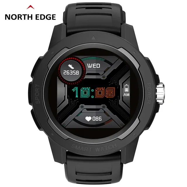 North Edge Mars 2 White - Multisport Smartwatch | Heart Rate, Oximetry, Multisport Mode