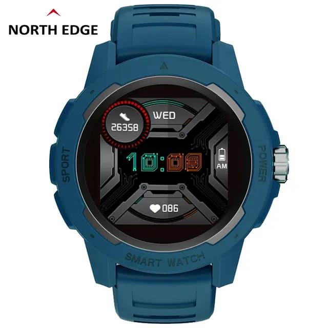 North Edge Mars 2 White - Multisport Smartwatch | Heart Rate, Oximetry, Multisport Mode