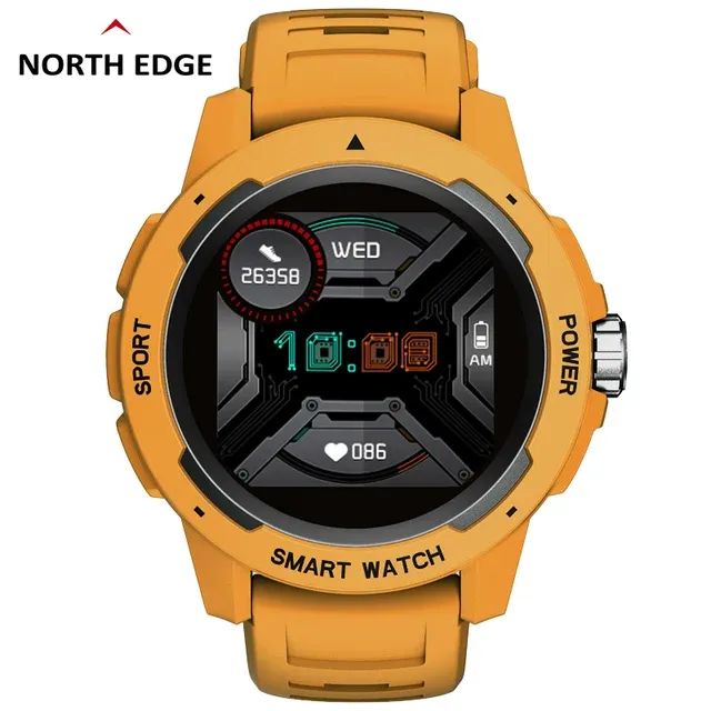 North Edge Mars 2 White - Multisport Smartwatch | Heart Rate, Oximetry, Multisport Mode