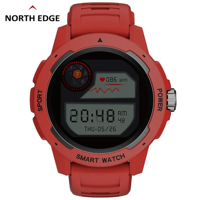 North Edge Mars 2 White - Multisport Smartwatch | Heart Rate, Oximetry, Multisport Mode