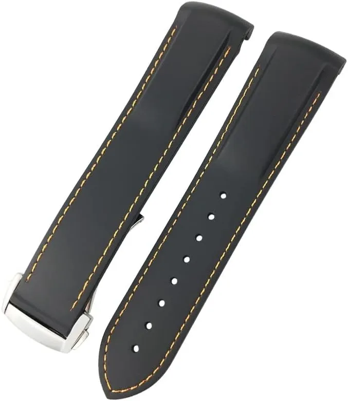 Nylon Leather Silicone Strap Folding Buckle Strap Watch Strap Strap Watch Strap Rubber Strap Silicone erect handicraft Strap Universal Strap Buckle Strap Cowhide Strap 