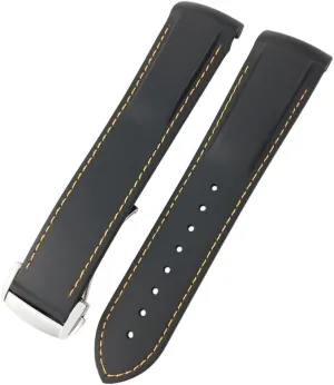 Nylon Leather Silicone Strap Folding Buckle Strap Watch Strap Strap Watch Strap Rubber Strap Silicone erect handicraft Strap Universal Strap Buckle Strap Cowhide Strap 