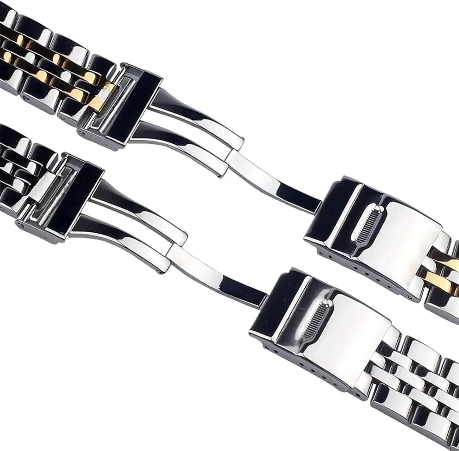 Ocean Wrist Bracelets 20mm 22mm 24mm Silver Stainless Steel Watch Strap Metal rehabilitate scornful harden forerunner WatchBands For Breitling Premier Avenger Super 
