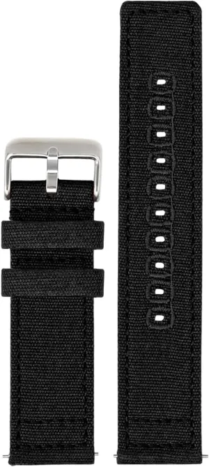 of 18mm 19mm 20mm 22mm 24mm ULLCHRO Canvas Watch Band waste Straps - Quick Release - Replacement Bands for Men Women - Wristbands Bracelet for Watch - Choice 