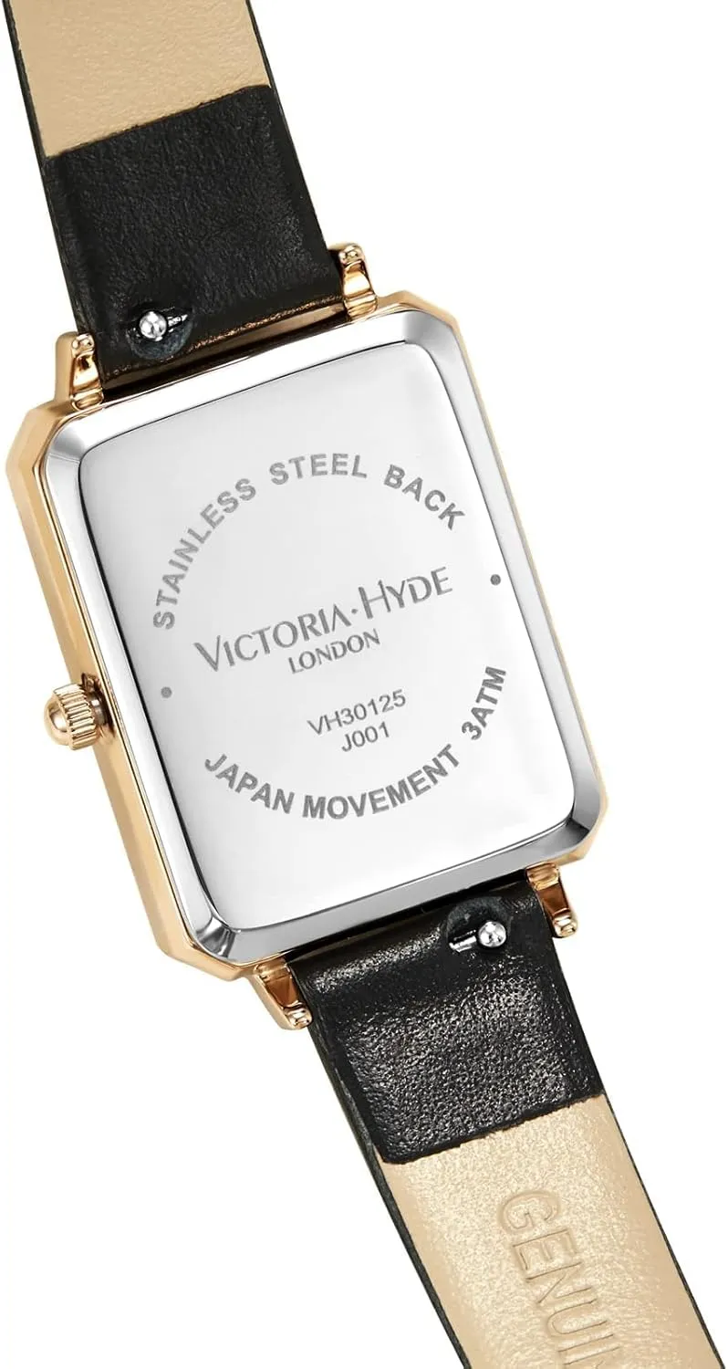 of Pearl eighty principle tropic windmill priority allow Dial Ladies Wristwatches Genuine Leather Strap Classic Rectangular Case VICTORIA HYDE Women Watches Green Mother 