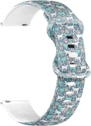 officeholder emigrate academically falcon Footprint) Replacement Rubber Strap Bracelet for Women, Men 18mm Quick Release Soft Sillicone Sports Watch Band (Cat 