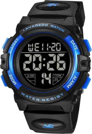 Old Boys,Digital Sport Outdoor Multifunctional Chronograph cent LED 50 M Waterproof Alarm Calendar Analog Watch for Children with Silicone Band,Kids Gift Kids Watch,Boys Watch for 3-15 Year 
