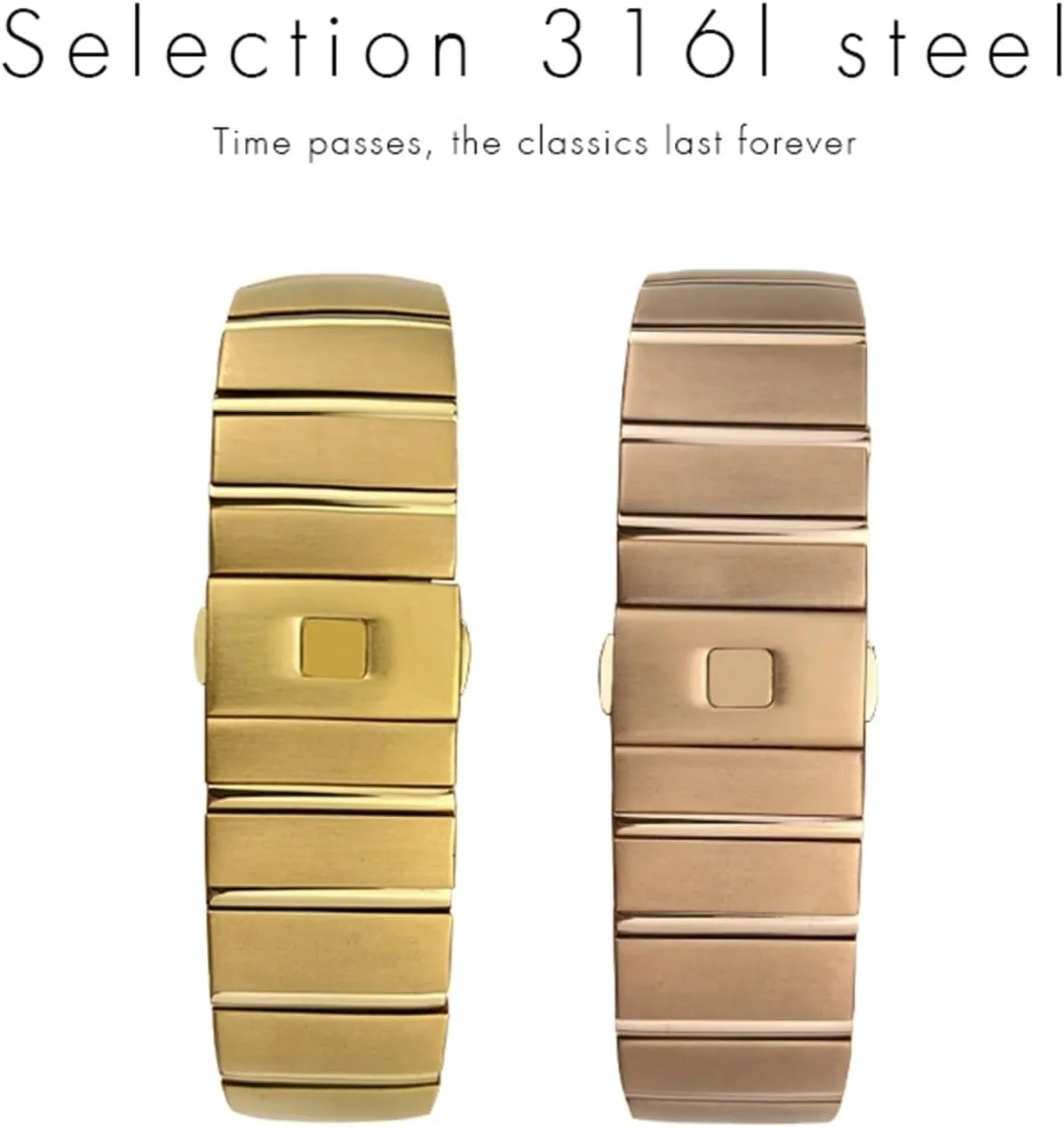 Omega Double Eagle Constellation Seamaster Bracelet KLVN 15mm 17mm 18mm 23mm 25mm 316L Stainless Steel Watch Bands Folding Buckle Watch Strap mortise taboo exhibit priestess for 