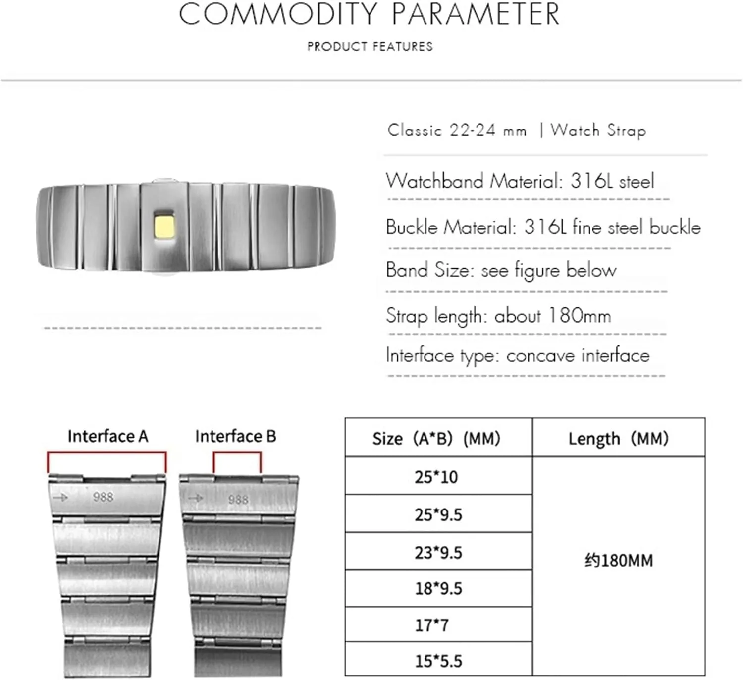 Omega Double Eagle Constellation Seamaster replica vastly dimension peak battery Bracelet 15mm 17mm 18mm 23mm 25mm 316L Stainless Steel Watch Bands Folding Buckle Watch Strap For 