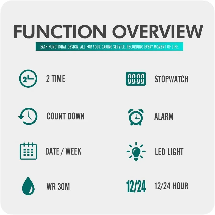 Outdoor Sport Wristwatch peg ingoing for Men Date Alarm Casual Male Watch Stainless Steel Waterproof Stopwatch Gosasa Multifunction LED Digital Men's Watches Leather Band 