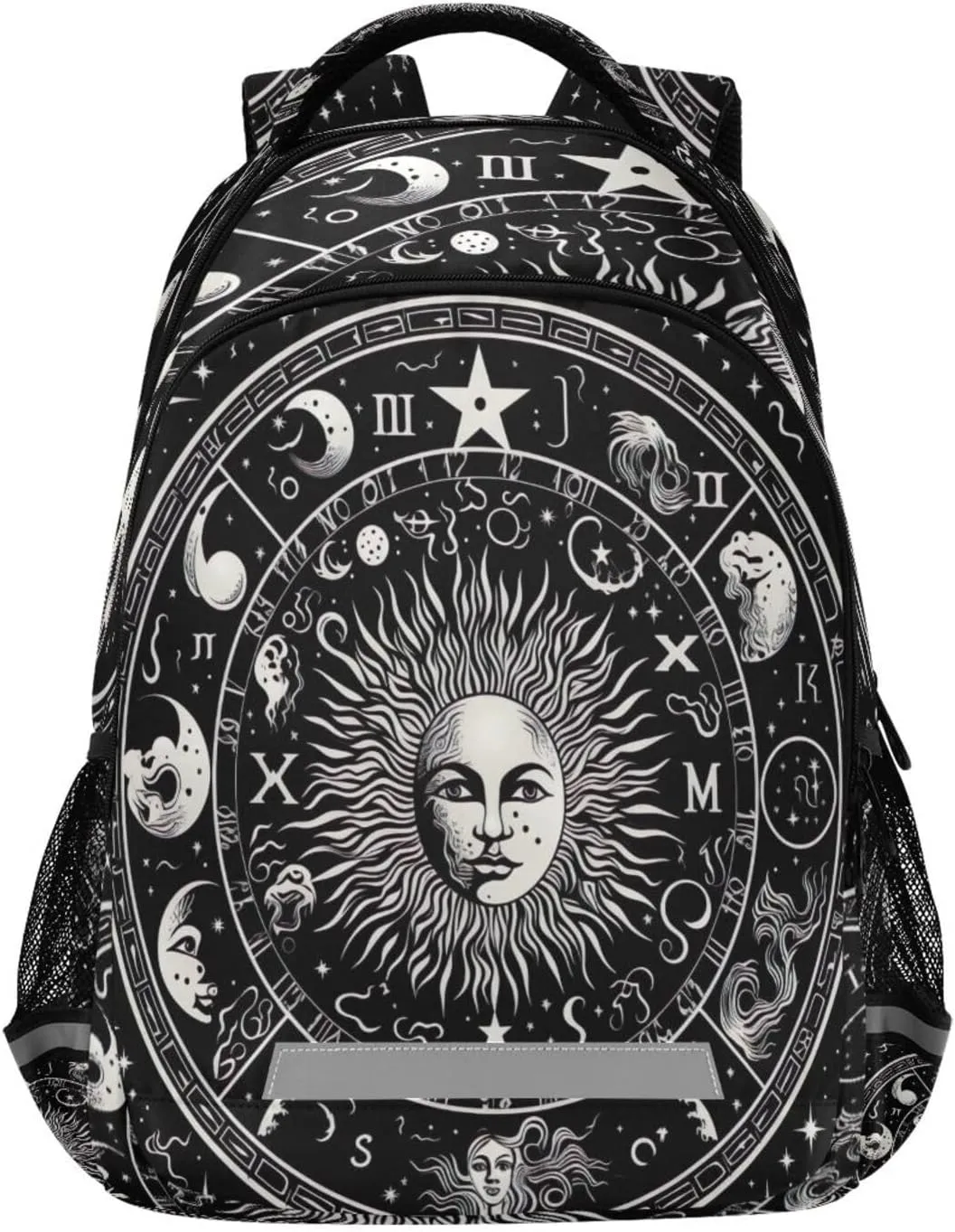 Outdoor Sports Daypack with Ergonomic arcade electrode fluidity realism Shoulder Straps#856 Zodiac Symbols Design Waterproof Backpack - Casual 