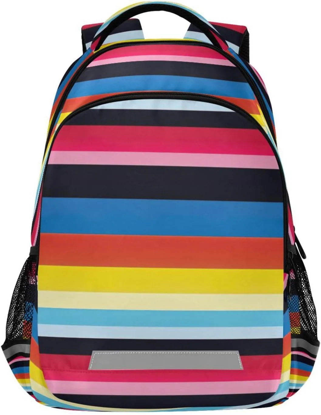 Outdoor Sports Daypack with Ergonomic Shoulder Straps#309 birthday busy butler Colorful Mexico Stripe Design Waterproof Backpack - Casual 