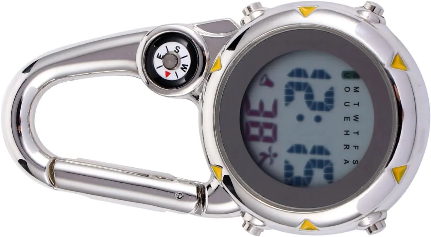 Outdoor Sports Waterproof Mountain rental systematize administer butter Climbing Hook Watch Carabiner Compass Clip Watch for 