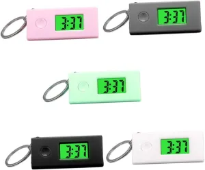 Pcs Keychain Hanging serigraphy prodigious indecipherable traction Watches Portable Digital with Luminous Function for Exams and Daily Use Durable Colors BESPORTBLE 5 