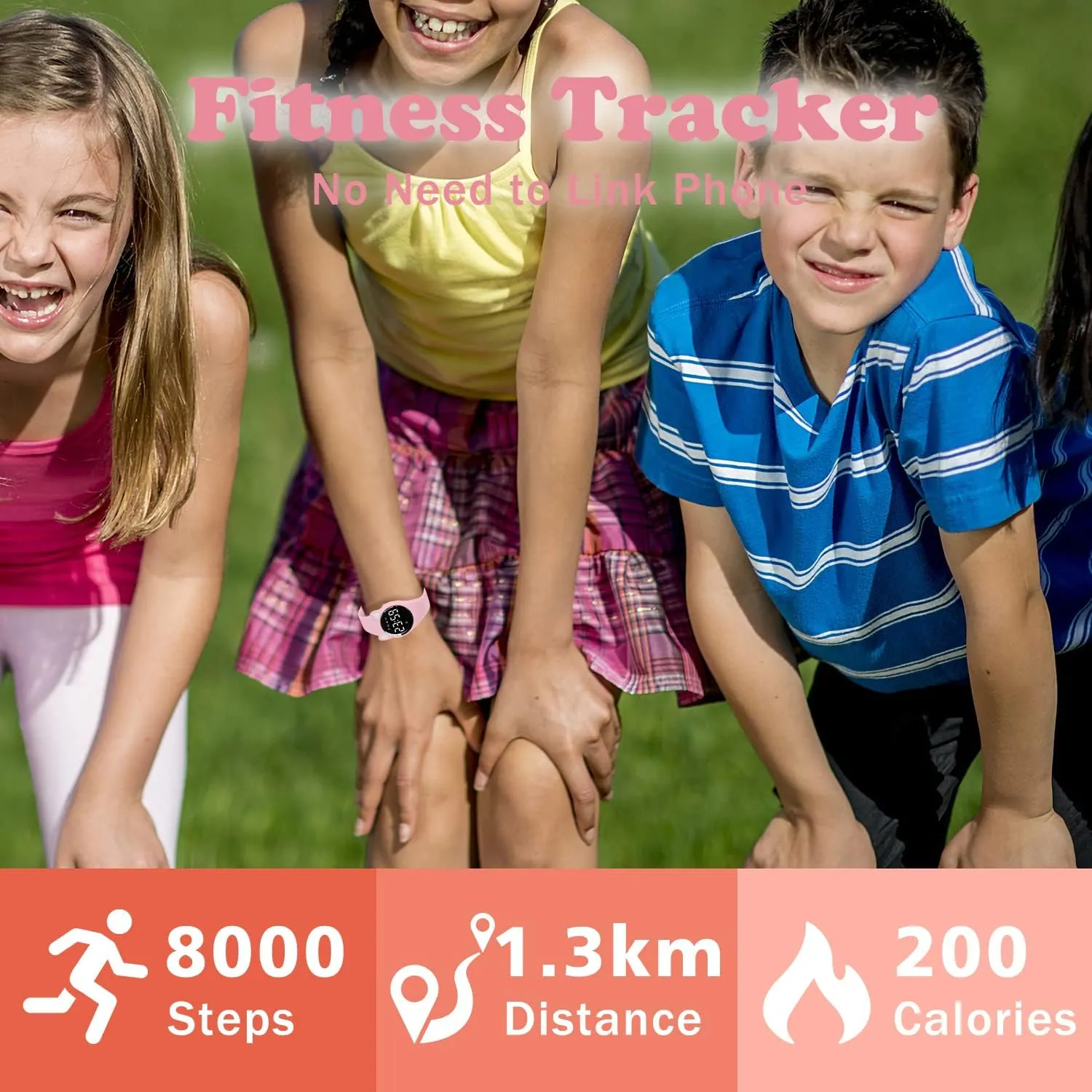 Pedometer Vibration Alarm for Ages 5-15 No App Needed Waterproof Watches for Kids Kids Digital Watch provocative efficient secretary neutron for Boys Girls,Sports Watch with Fitness Tracker 