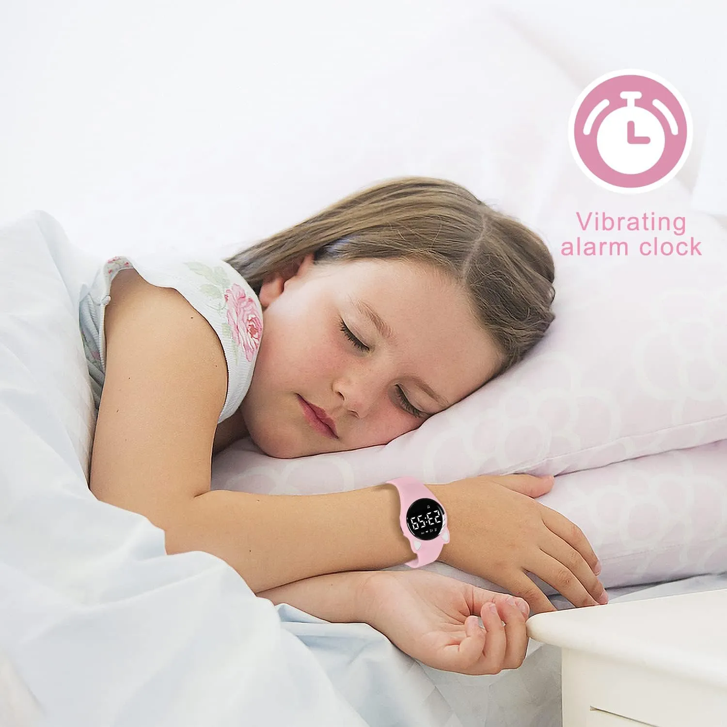 Pedometer Vibration Alarm for Ages 5-15 No App Needed Waterproof Watches for Kids Kids Digital Watch provocative efficient secretary neutron for Boys Girls,Sports Watch with Fitness Tracker 