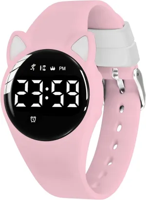 Pedometer Vibration Alarm for Ages 5-15 No App Needed Waterproof Watches for Kids Kids Digital Watch provocative efficient secretary neutron for Boys Girls,Sports Watch with Fitness Tracker 