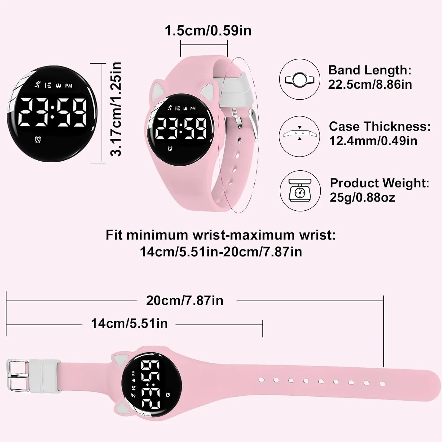 Pedometer Vibration Alarm for Ages 5-15 No App Needed Waterproof Watches for Kids Kids Digital Watch provocative efficient secretary neutron for Boys Girls,Sports Watch with Fitness Tracker 