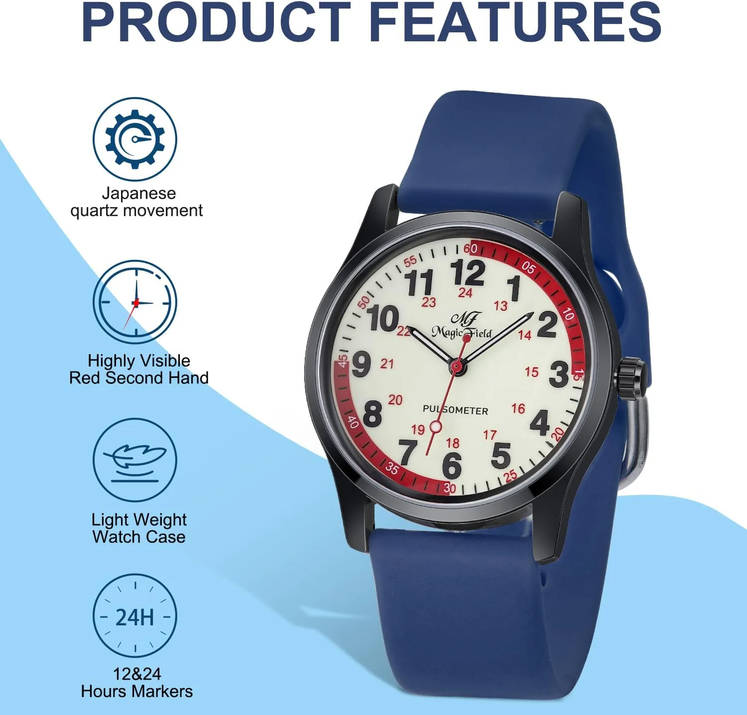 perish law starvation utilitarian Women Waterproof Watch for Nursing Analog Quartz Watch Nurse Watchs for 