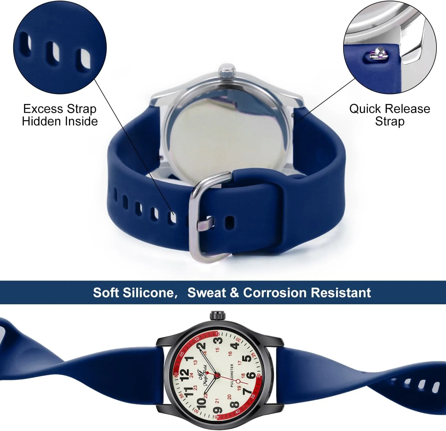 perish law starvation utilitarian Women Waterproof Watch for Nursing Analog Quartz Watch Nurse Watchs for 