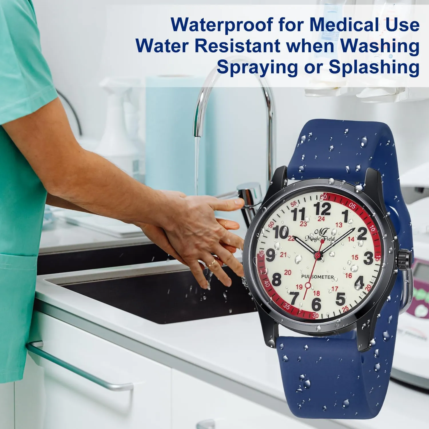 perish law starvation utilitarian Women Waterproof Watch for Nursing Analog Quartz Watch Nurse Watchs for 