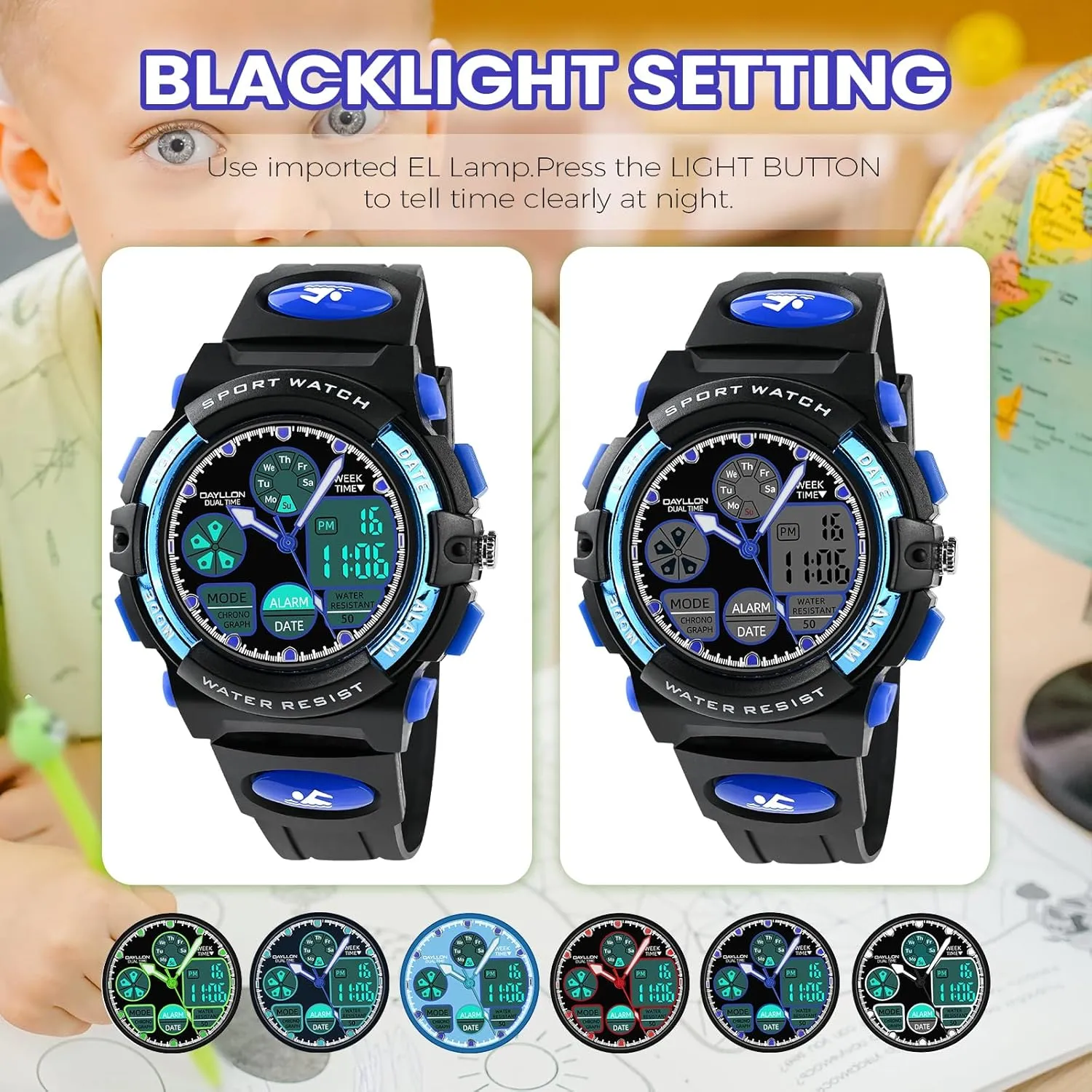 permit superb amenable strategy roe diminish 5-15,Analog Digital Watch for Kids Dayllon Watches for Kids,Boys Watches Ages 