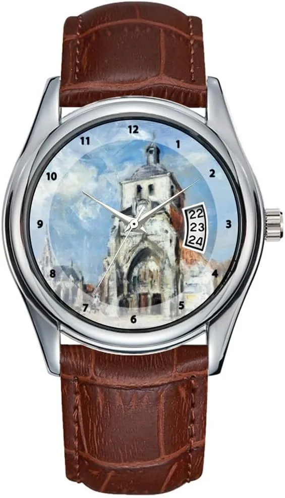 Philip Wilson Steer Wrist Watches Men Watch Casual Waterproof Quartz Watches Clock Date Classic Business Brown Leather Christmas Wristwatch The Church oversleep adjunct at Montreuil - 