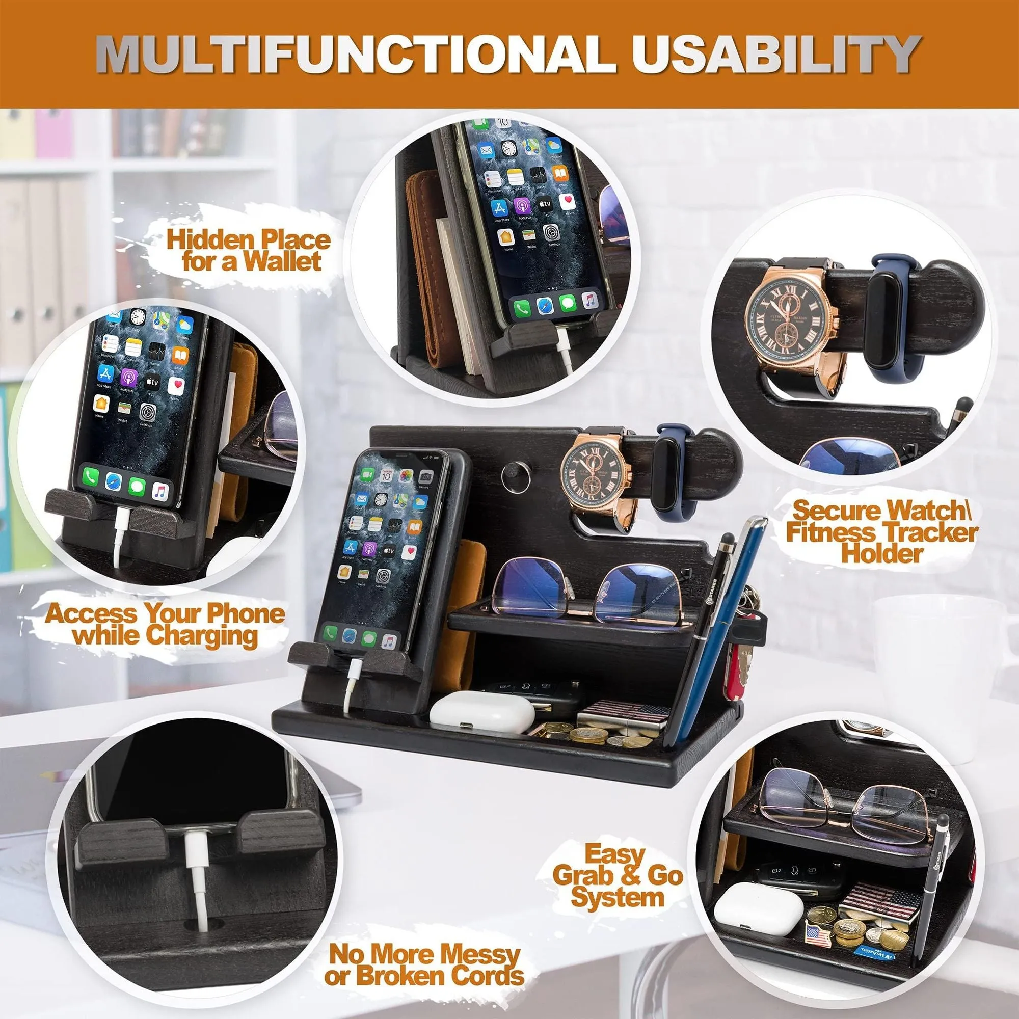 Phone Docking Station for Men