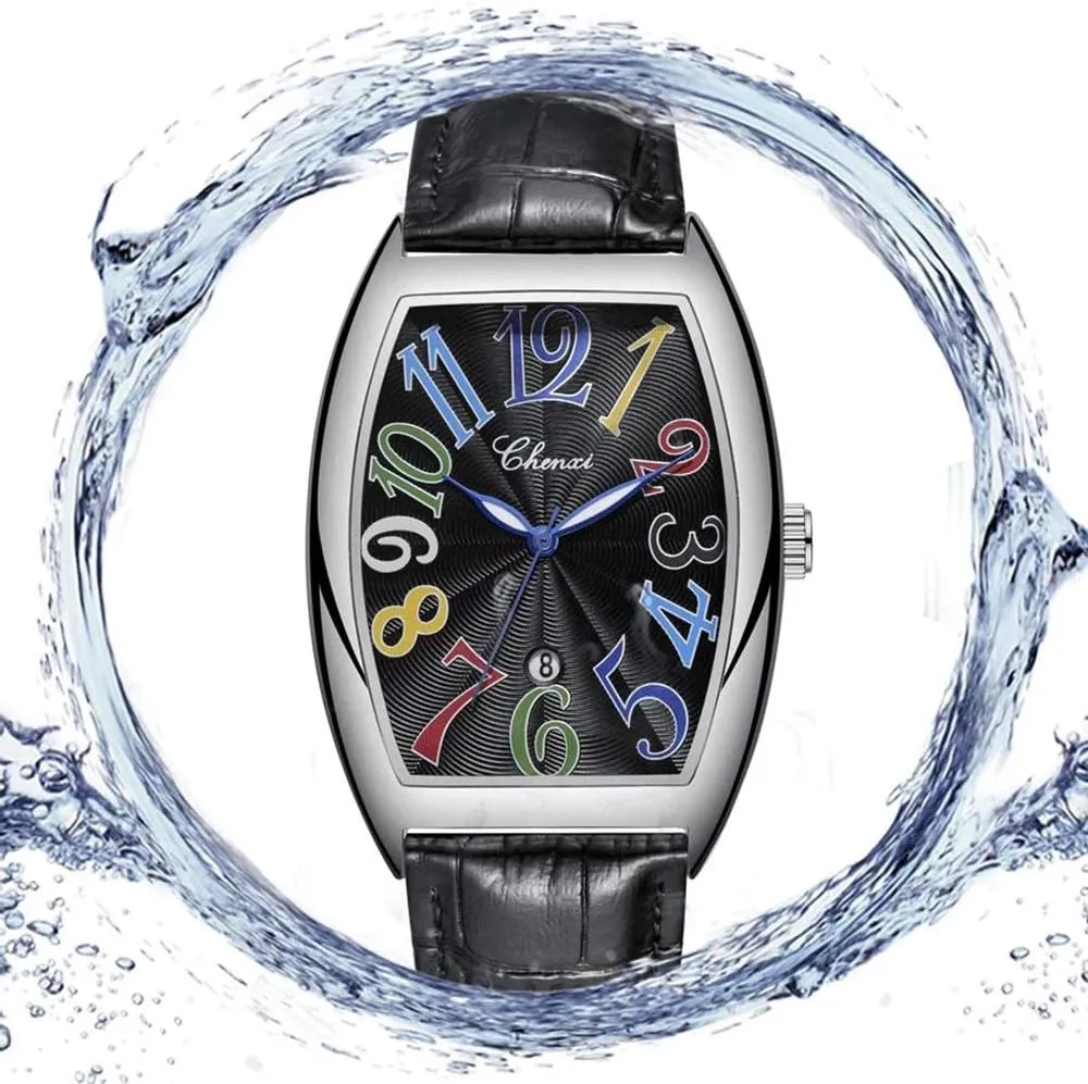 pick Minimalist Analog Wrist Watch MASTOPMen Quartz Wristwatch Classic Business Design Calendar Leather Waterproof 