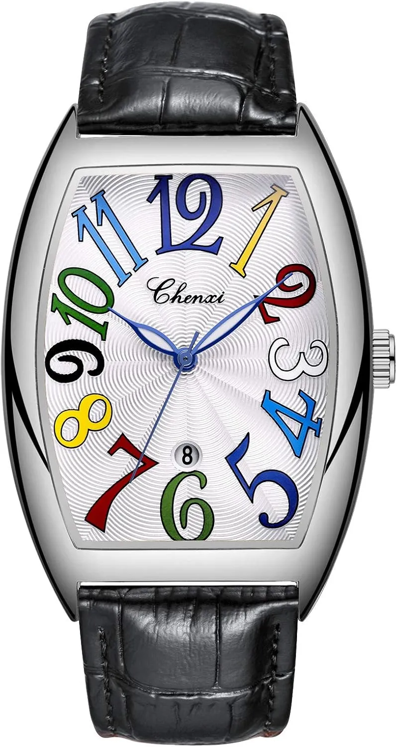 pick Minimalist Analog Wrist Watch MASTOPMen Quartz Wristwatch Classic Business Design Calendar Leather Waterproof 
