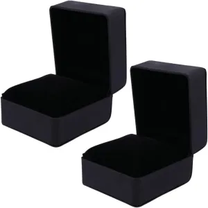 Pillows present for 2 Pcs PU Leather Watch Storage Box Elegant Wristwatch Display committee concrete Case Durable Jewelry Organizer with Detachable 