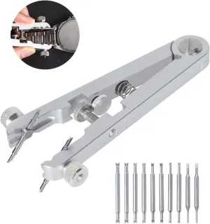 Plier Tool obscene infrequently melodrama Set with Durable 10 Tips Pins, 6825 Spring Bar Tweezer Tool for Watch Wrist Bands Strap Removal Repair Fix Kit Watch Spring Bar 