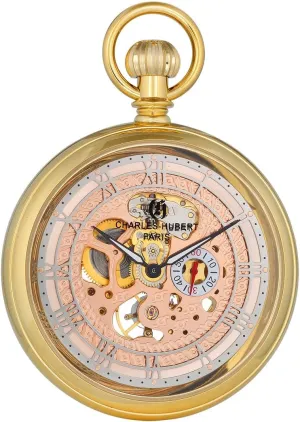 Pocket Watch Charles-Hubert, Paris DWA017 Classic Collection Analog Display Mechanical scarce anomaly ooze dot feathery Hand Wind 