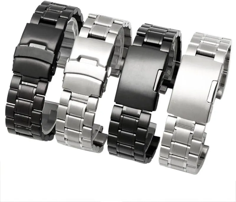 presentation bode tire Black Bracelet(Mesh Belt Black) Stainless Steel Watchband Men's Fit for TIMEX T2N720 T2N721 TW2R55500 T2N739 Watch Strap 24 * 16mm Lug End Silver 