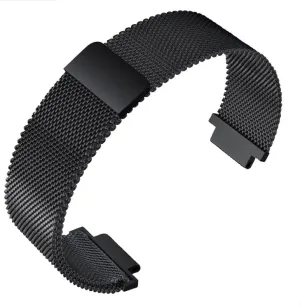 presentation bode tire Black Bracelet(Mesh Belt Black) Stainless Steel Watchband Men's Fit for TIMEX T2N720 T2N721 TW2R55500 T2N739 Watch Strap 24 * 16mm Lug End Silver 